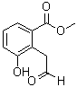 3-Hydroxy-2-(2-oxoethyl)benzoic acid methyl ester molecular structure (CAS 1253790-82-7)