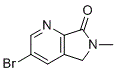 structure of CAS# 1254319-55-5, 3-Bromo-6-methyl-5,6-dihydro-pyrrolo[3,4-b]pyridin-7-one