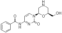(2R-顺式)-N-[1,2-二氢-1-[6-(羟基甲基)-2-吗啉基]-2-氧代-4-嘧啶基]苯甲酰胺分子结构 (CAS 125455-77-8)