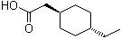 trans-4-Ethylcyclohexaneacetic acid molecular structure (CAS 125533-06-4)