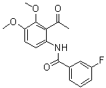 N-(2-Acetyl-3,4-dimethoxyphenyl)-3-fluorobenzamide molecular structure (CAS 1256037-07-6)
