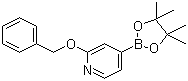 结构式 CAS# 1256359-03-1, 2-苄氧基吡啶-4-硼酸频哪醇酯