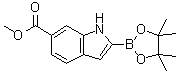 Methyl 2-(4,4,5,5-tetramethyl-1,3,2-dioxaborolan-2-yl)-1H-indole-6-carboxylate molecular structure (CAS 1256359-21-3)