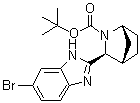 structure of CAS# 1256387-74-2, (1R,3S,4S)-3-(6-Bromo-1H-benzimidazol-2-yl)-2-azabicyclo[2.2.1]heptane-2-carboxylic acid 1,1-dimethylethyl ester