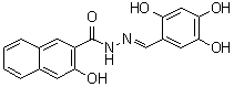 structure of CAS# 1256493-34-1, 3-Hydroxy-2-naphthalenecarboxylic acid 2-[(2,4,5-trihydroxyphenyl)methylene]hydrazide;Dyngo 4a
