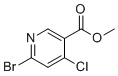 structure of CAS# 1256789-73-7, Methyl 6-bromo-4-chloronicotinate