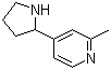 structure of CAS# 1256805-56-7, 2-Methyl-4-(2-pyrrolidinyl)pyridine