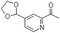 1-[4-(1,3-Dioxolan-2-yl)-2-pyridinyl]ethanone molecular structure (CAS 1256821-89-2)