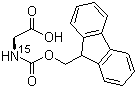 结构式 CAS# 125700-33-6, Fmoc-[15N]甘氨酸; N-芴甲氧羰基-[15N]甘氨酸