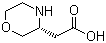 (3R)-3-Morpholineacetic acid molecular structure (CAS 1257848-43-3)