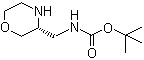结构式 CAS# 1257850-83-1, (R)-(吗啉-3-基甲基)氨基甲酸叔丁酯