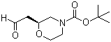 结构式 CAS# 1257850-93-3, (2S)-2-(2-氧代乙基)-4-吗啉羧酸叔丁酯