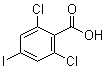 structure of CAS# 1258298-01-9, 2,6-Dichloro-4-iodobenzoic acid
