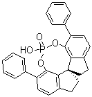 structure of CAS# 1258327-04-6, (11aS)-10,11,12,13-Tetrahydro-5-hydroxy-3,7-diphenyl-diindeno[7,1-de:1',7'-fg][1,3,2]dioxaphosphocin-5-oxide