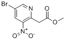 Methyl 2-(5-bromo-3-nitropyridin-2-yl)acetate molecular structure (CAS 1259512-09-8)