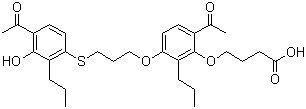 Tipelukast molecular structure (CAS 125961-82-2)