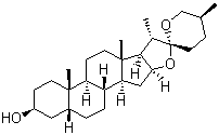 结构式 CAS# 126-19-2, 菝葜皂苷元; 菝葜皂甙元