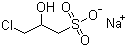 Sodium 3-chloro-2-hydroxypropanesulfonate molecular structure (CAS 126-83-0)
