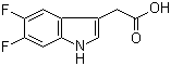5,6-Difluoro-1H-indole-3-acetic acid molecular structure (CAS 126030-73-7)