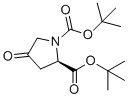 (R)-di-tert-Butyl 4-oxopyrrolidine-1,2-dicarboxylate molecular structure (CAS 1260591-66-9)