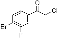 结构式 CAS# 1260857-14-4, 1-(4-溴-3-氟苯基)-2-氯乙酮