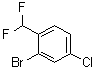 结构式 CAS# 1261476-50-9, 2-溴-4-氯-1-(二氟甲基)苯