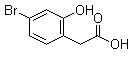 结构式 CAS# 1261497-72-6, 4-溴-2-羟基苯乙酸