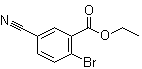 结构式 CAS# 1261585-44-7, 2-溴-5-氰基苯甲酸乙酯
