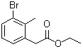 3-Bromo-2-methylbenzeneacetic acid ethyl ester molecular structure (CAS 1261862-72-9)