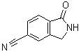 1-Oxoisoindoline-5-carbonitrile molecular structure (CAS 1261869-76-4)