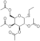 structure of CAS# 126187-25-5, Ethyl 1-thio-alpha-D-galactopyranoside-2,3,4,6-tetraacetate;Ethyl 1-thio-alpha-D-galactopyranosidetetraacetate; Ethyl 2,3,4,6-tetra-O-acetyl-1-thio-alpha-D-galactopyranoside