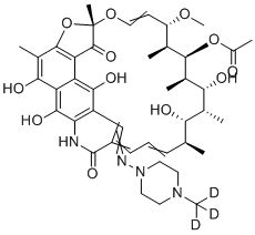 Rifampicin-d3 molecular structure (CAS 1262052-36-7)