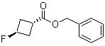 Benzyl trans-3-fluorocyclobutanecarboxylate molecular structure (CAS 1262278-59-0)
