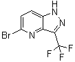 5-Bromo-3-(trifluoromethyl)-1H-pyrazolo[4,3-b]pyridine molecular structure (CAS 1262639-31-5)