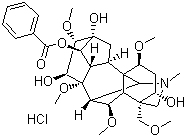 Benzoylmesaconine hydrochloride molecular structure (CAS 126266-38-4)