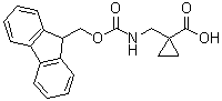 1-[[[(9H-Fluoren-9-ylmethoxy)carbonyl]amino]methyl]cyclopropanecarboxylic acid molecular structure (CAS 1263045-62-0)