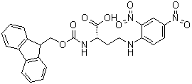 (2S)-4-[(2,4-Dinitrophenyl)amino]-2-[[(9H-fluoren-9-ylmethoxy)carbonyl]amino]butanoic acid molecular structure (CAS 1263047-22-8)