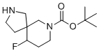 10-Fluoro-2,7-diaza-spiro[4.5]decane-7-carboxylic acid tert-butyl ester molecular structure (CAS 1263177-23-6)