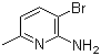 2-氨基-3-溴-6-甲基吡啶分子结构 (CAS 126325-46-0)