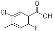 5-Chloro-2-fluoro-4-methylbenzoic acid molecular structure (CAS 1263274-67-4)