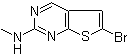 structure of CAS# 1263279-43-1, 6-Bromo-N-methylthieno[2,3-d]pyrimidin-2-amine