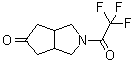 Hexahydro-2-(2,2,2-trifluoroacetyl)cyclopenta[c]pyrrol-5(1H)-one molecular structure (CAS 1263280-07-4)