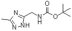 N-[(3-Methyl-1H-1,2,4-triazol-5-yl)methyl]carbamic acid 1,1-dimethylethyl ester molecular structure (CAS 1263280-95-0)