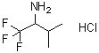 1,1,1-Trifluoro-3-methylbutan-2-amine hydrochloride molecular structure (CAS 1263282-44-5)