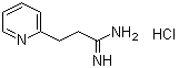 structure of CAS# 1263284-76-9, 2-Pyridinepropanimidamide hydrochloride (1:1)