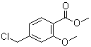 4-(Chloromethyl)-2-methoxybenzoic acid methyl ester molecular structure (CAS 1263285-16-0)