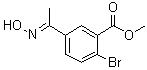 2-Bromo-5-[1-(hydroxyimino)ethyl]benzoic acid methyl ester molecular structure (CAS 1263287-74-6)