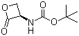(R)-(2-Oxo-3-oxetanyl)carbamic acid tert-butyl ester molecular structure (CAS 126330-77-6)
