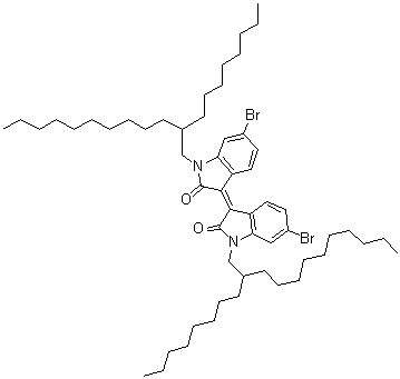 6,6'-Dibromodi(2-octyldodecyl)isoindigo molecular structure (CAS 1263379-85-6)