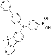 B-[4-[[1,1'-Biphenyl]-4-yl(9,9-dimethyl-9H-fluoren-2-yl)amino]phenyl]boronic acid molecular structure (CAS 1265177-27-2)